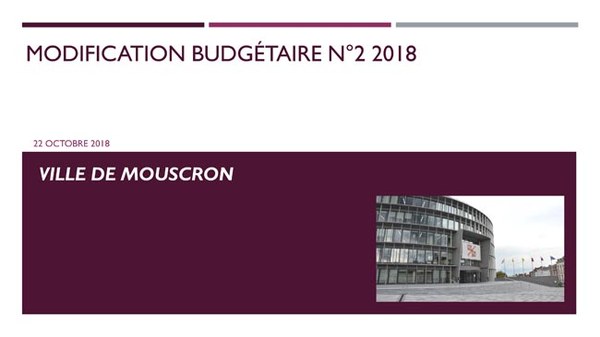 Modification budgétaire 2 2018